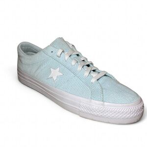 Converse One Star Pro Sneaker Shoes Baby Blue Corduroy Skate Casual Cons Mens 12